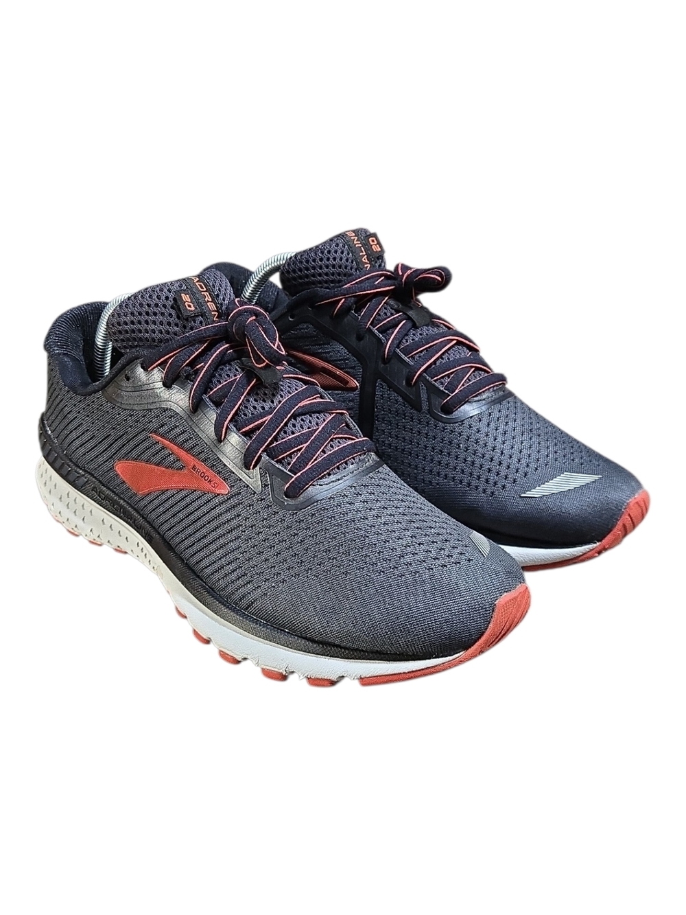Brooks Adrenaline GTS 20 Mens Size 9.5 Black Running Shoes Sneakers